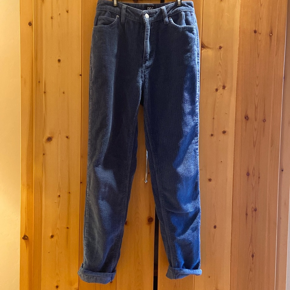 BDG wide wale blue cord size 26 straight leg